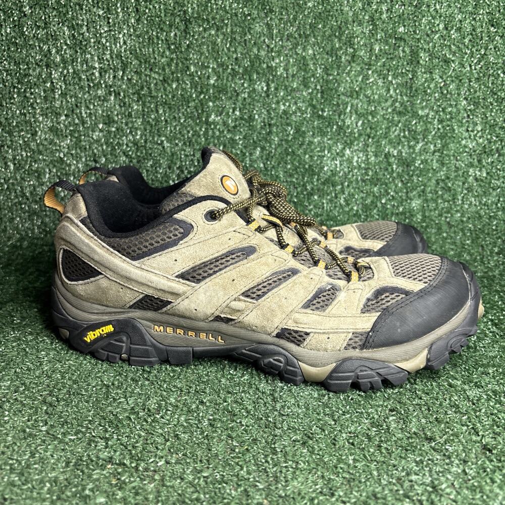 Merrell Moab 2 Ventilator Shoes Mens Size 12 Taupe Brown Hiking Vibram J06011